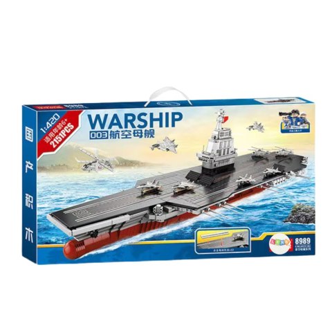 Klocki Konstrukcyjne WARSHIP 003 Duży Lotniskowiec 1:420 2151 el.